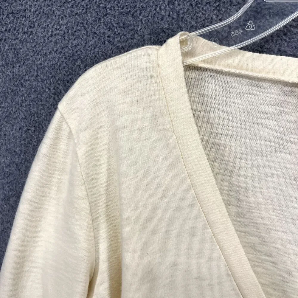 J.Crew Crewcuts Top Girls 12 pale‎ yellow long sleeve wrap tide T-shirt